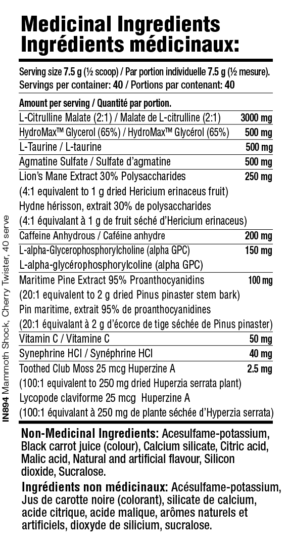 SHOCK | High Intensity Pre-Workout