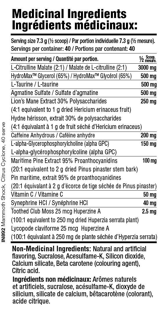 SHOCK | High Intensity Pre-Workout