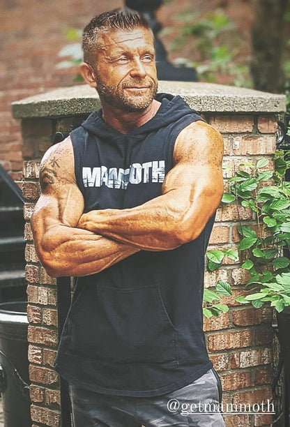 :: MAMMOTH CLASSIC SLEEVELESS HOODIE - BLACK